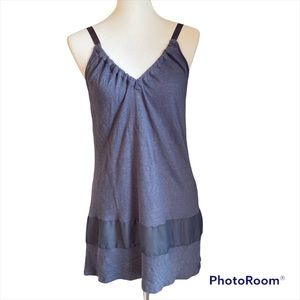 Patterson J. Kincaid Gray/Blue Linen Tank Size M